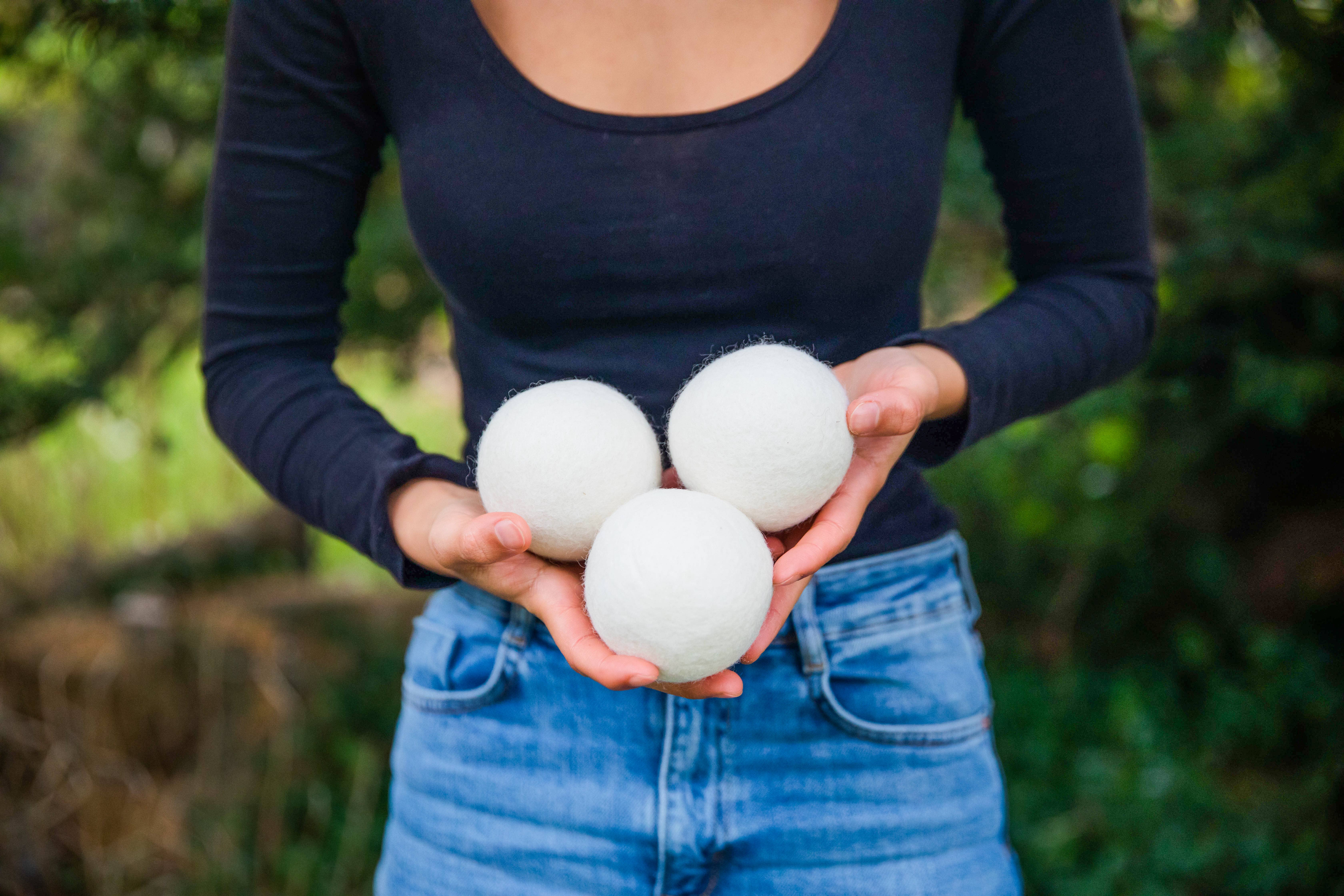 Mama Moon Boutique LLC - Vendita all'ingrosso Palla per asciugatrice - Palline per asciugatrice infeltrite a mano «Marching Penguin» sfuse 15 palline3