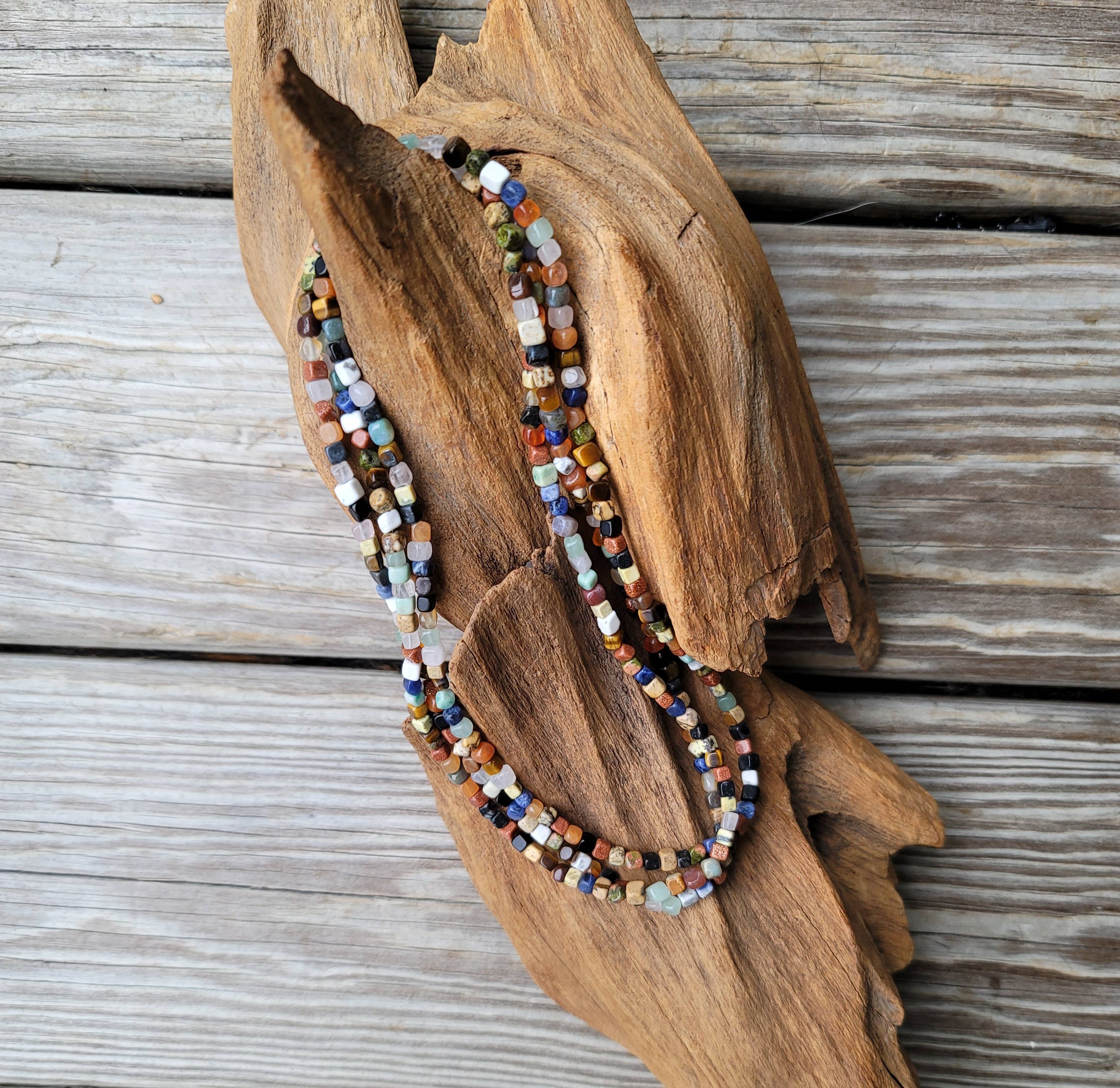 Horse Spirit Studio - Wholesale Choker/Collar - Natural gemstones 3 strand choker Native Southwest handmade 10