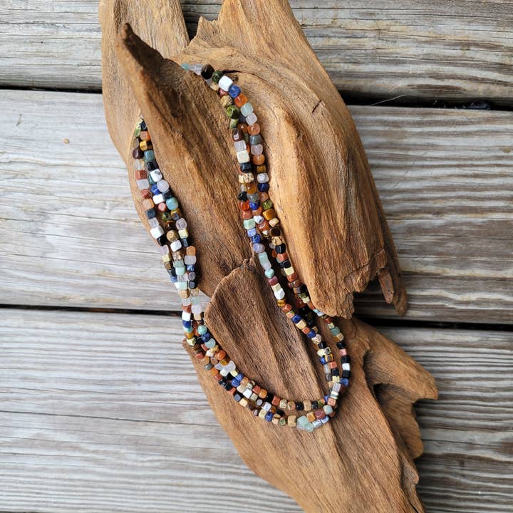 Horse Spirit Studio - Wholesale Choker/Collar - Natural gemstones 3 strand choker Native Southwest handmade 10