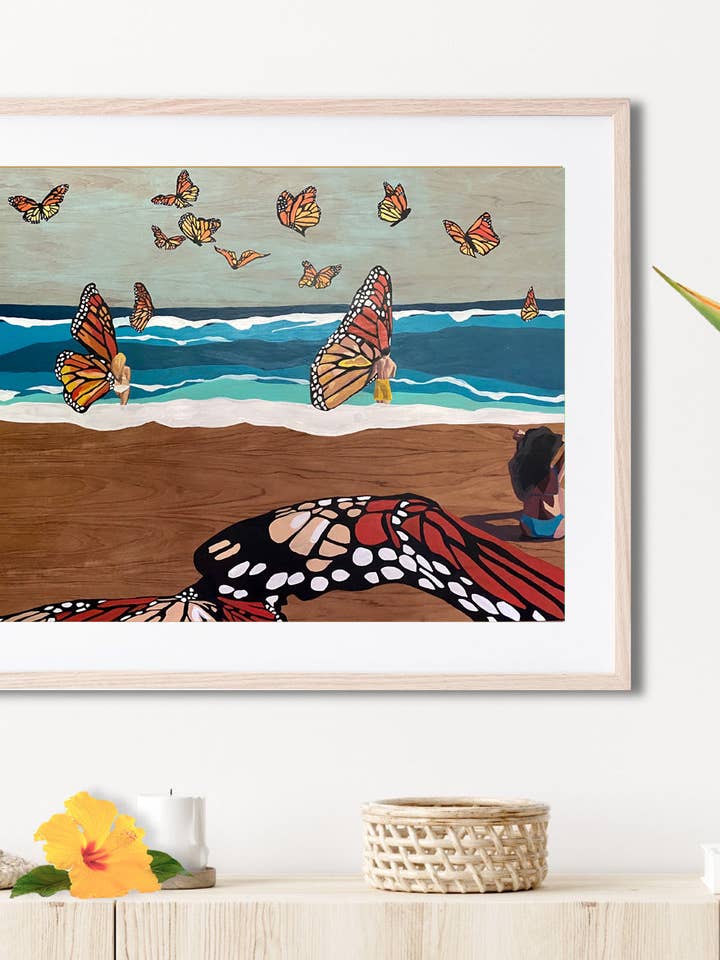 Hoʻokipa Matted Print for wholesale by Paradise Now Hawaiʻi