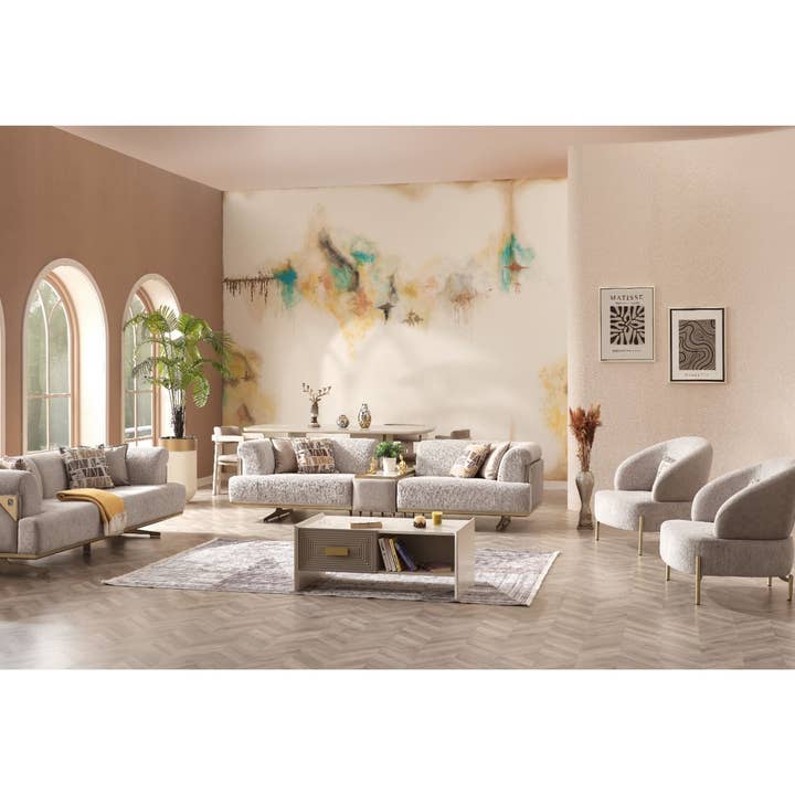 Urla Stationary Module Sofa Cream for wholesale on Faire10