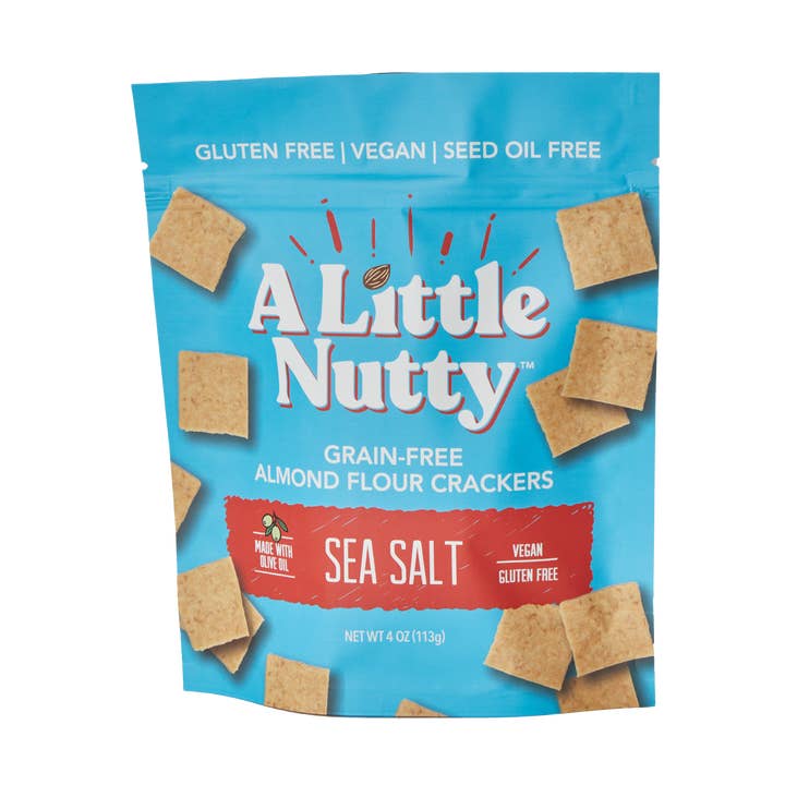 Grain-Free Sea Salt Crackers for wholesale by A Little Nutty