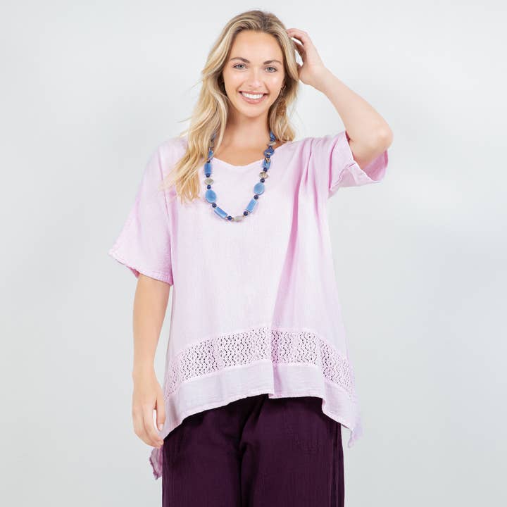 Cynthia Top 100% Gasa de Algodón para venta al por mayor de Cottonways