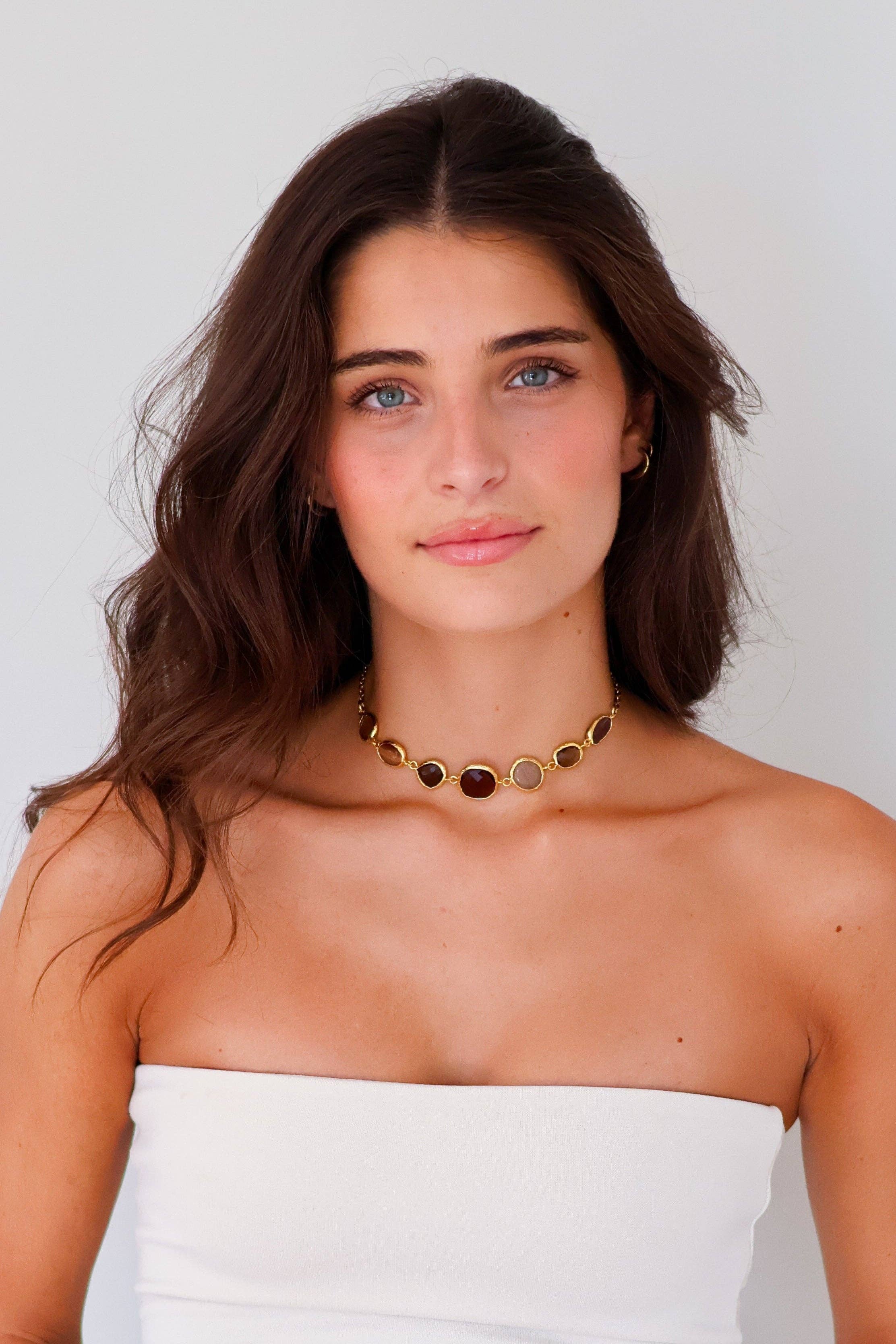 Woonder - Wholesale Choker/Collar - Chocker Brown Path2