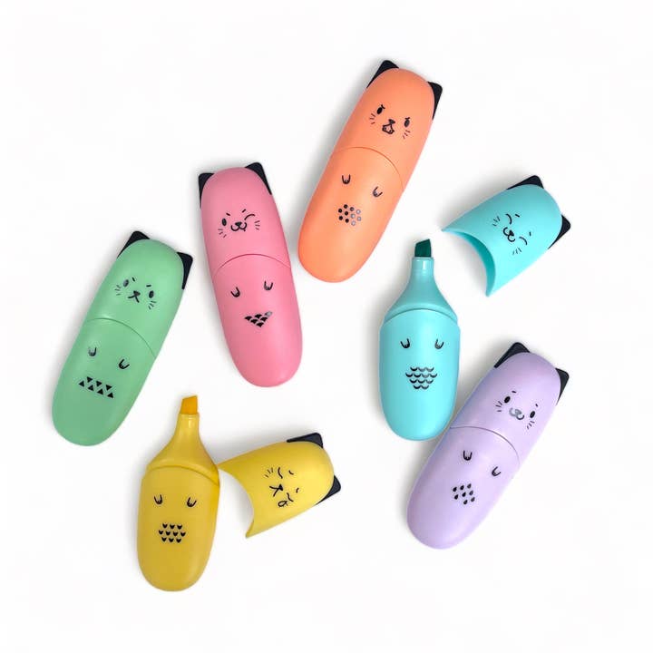 A Brighter Year - Wholesale Highlighter - Markers Chisel Tip Fine/Broad Coloring Mini Highlighter