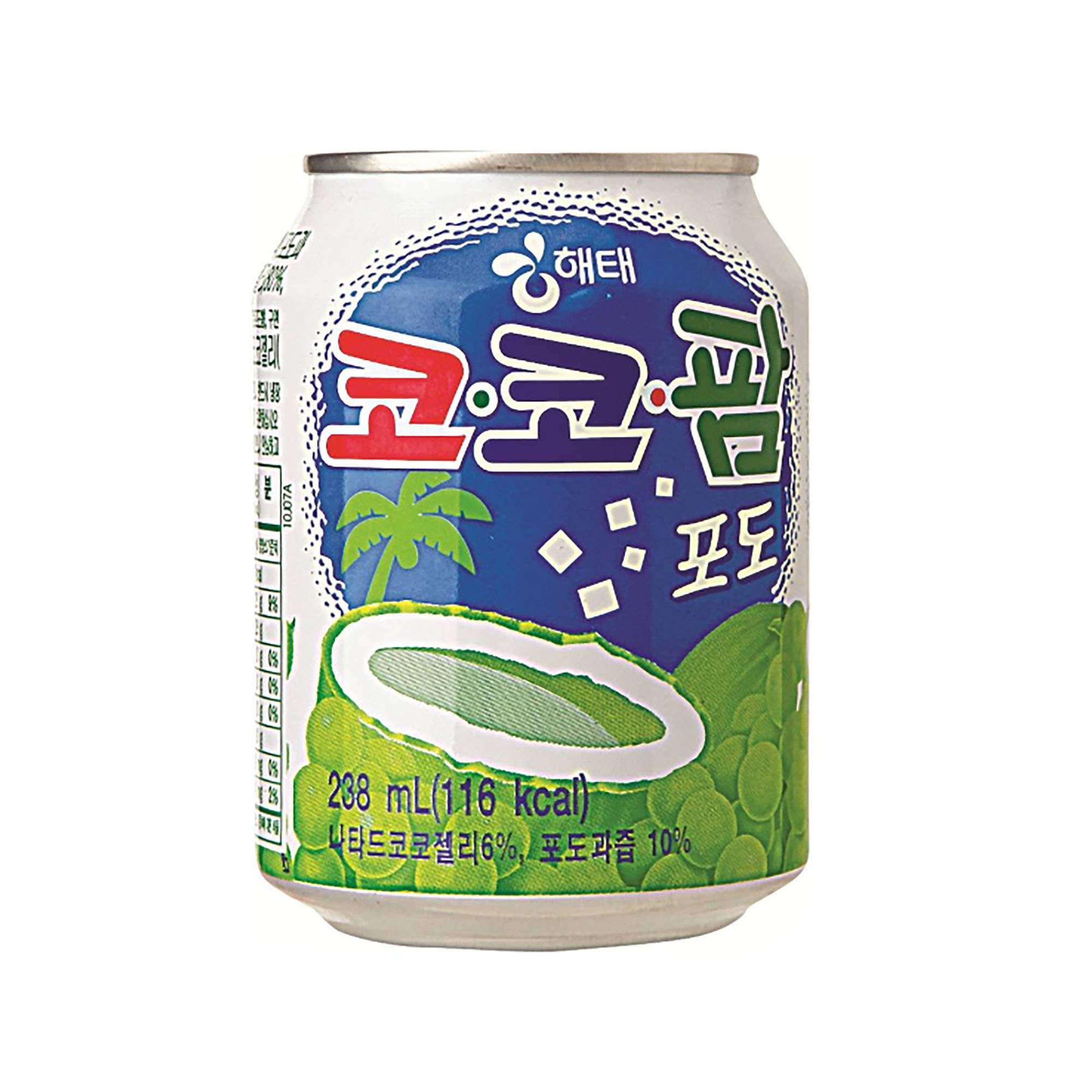 K Moitves Foods - Wholesale Soda/Carbonated Drink - Haitai Soft Drink With Nata De Coco-238ml (Pack of 24)
