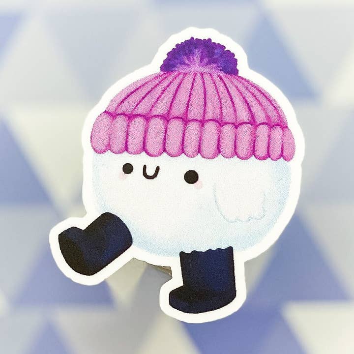 Snowball Happy Traveling | Vinil Impermeável Single Sticker por atacado de Picnocline