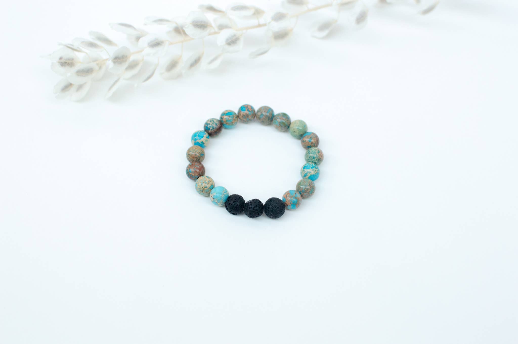 Drops of Gratitude - Venta al por mayor Pulseras de aromaterapia - Pulsera y aceite de aromaterapia para niños, azul claro0