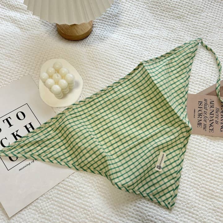 Funkyrel® Atzbranding Limited - Vente Foulard – femme - Haila - Foulard Triangle à Carreaux4