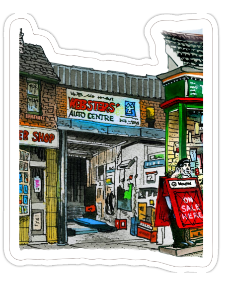Totally Toronto Art/Sassy City Studio – wholesale Retailer display – Paper & novelty – Corrie Magnet & Sticker Collection | Coronation Street Gifts9
