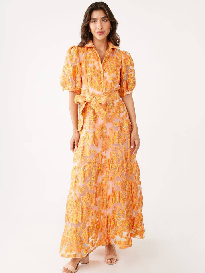 Charlotte Gown Orange Blossom Organza for wholesale by Abbey Glass