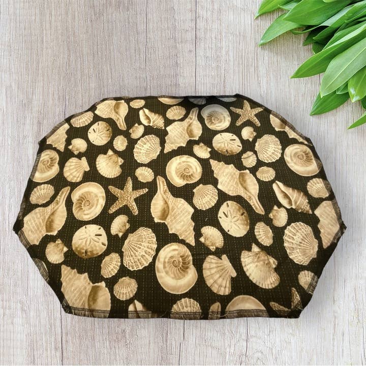 Seashells on Black Placemat Sets for wholesale by Placemats and More