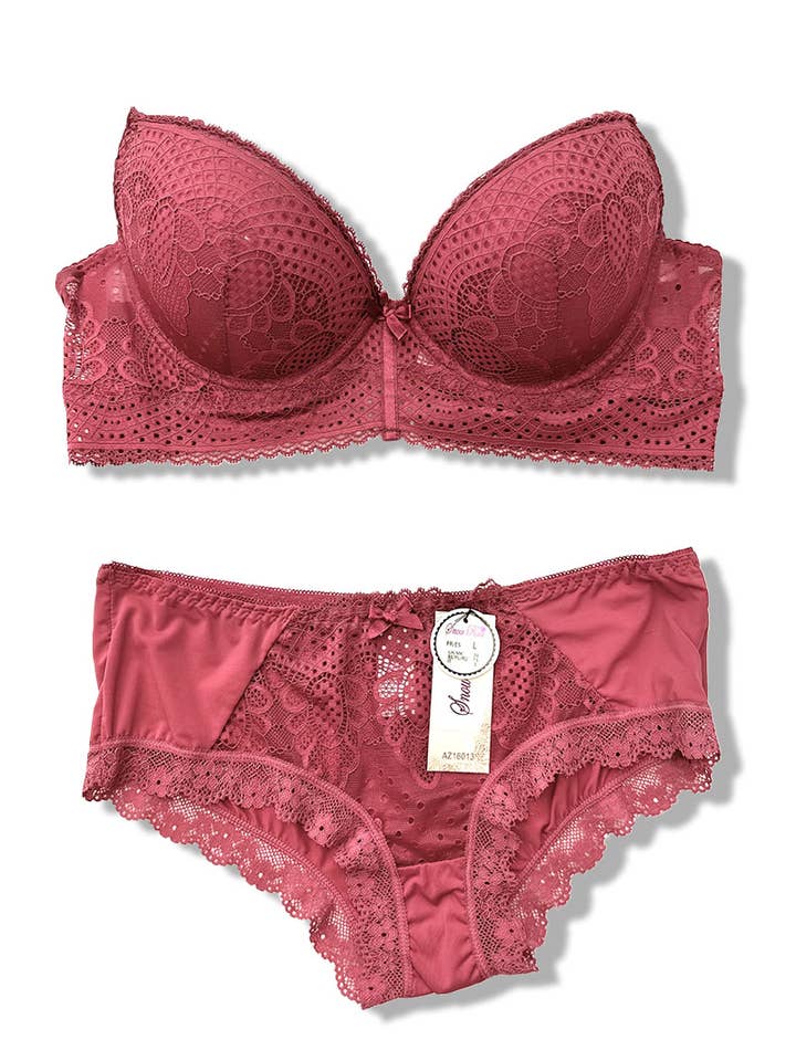 Belle Com'Elle - Wholesale Lingerie Set - Women's - Cup C Bra and Panty Set/AZ1601312