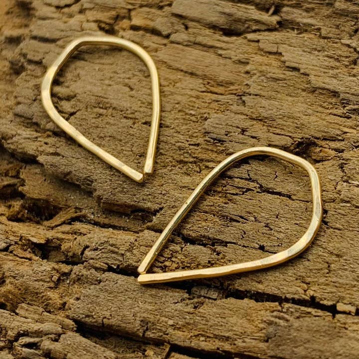 Rachel Renee Jewelry - Wholesale Hoop Earrings - STEVIE Dainty Dewdrop Threader1