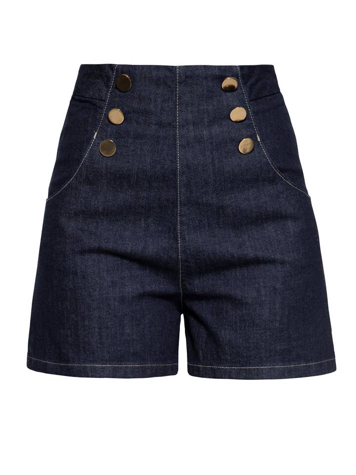 Short Marlene en jean pour la vente par KING KEROSIN