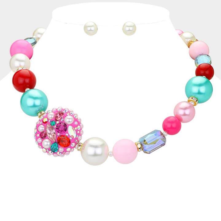 Collier Chunky Bubble Gum pour la vente par Sensibling Corp.