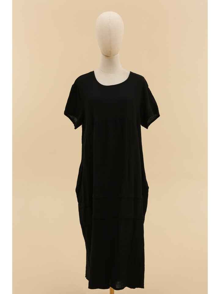 LÉA & LUC - Wholesale Jurk - Dames - Jurk van 50% katoen en 50% linnen REF. 101207