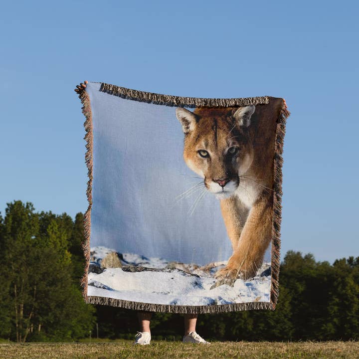 3dRose - Wholesale Throw Blanket - 3dRose, Cougar, Blanket1