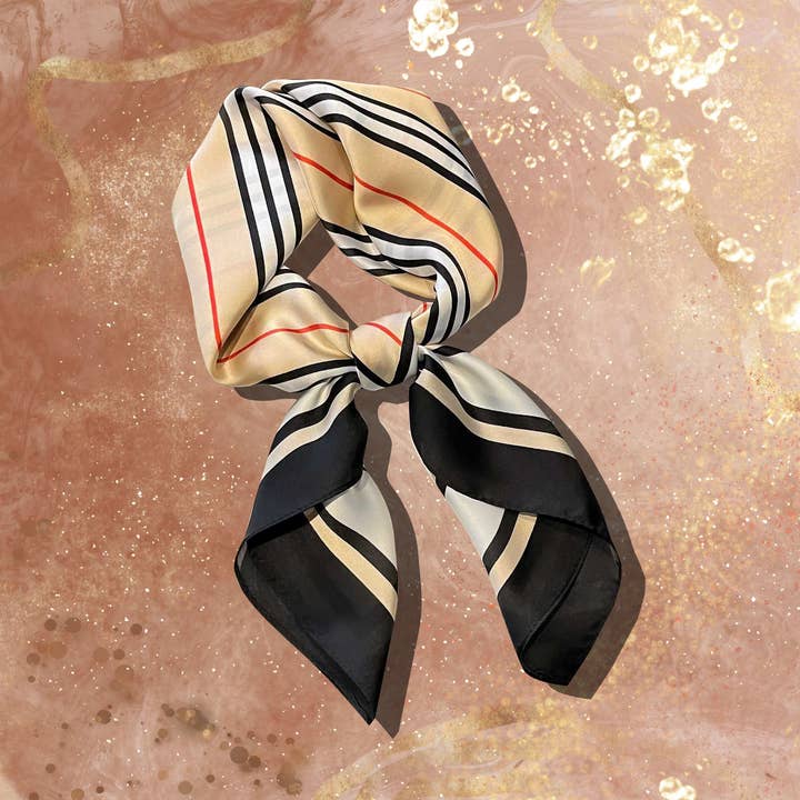 Scarf - trendy colorful - 70 x 70cm - silk for wholesale by Lourens Exclusive