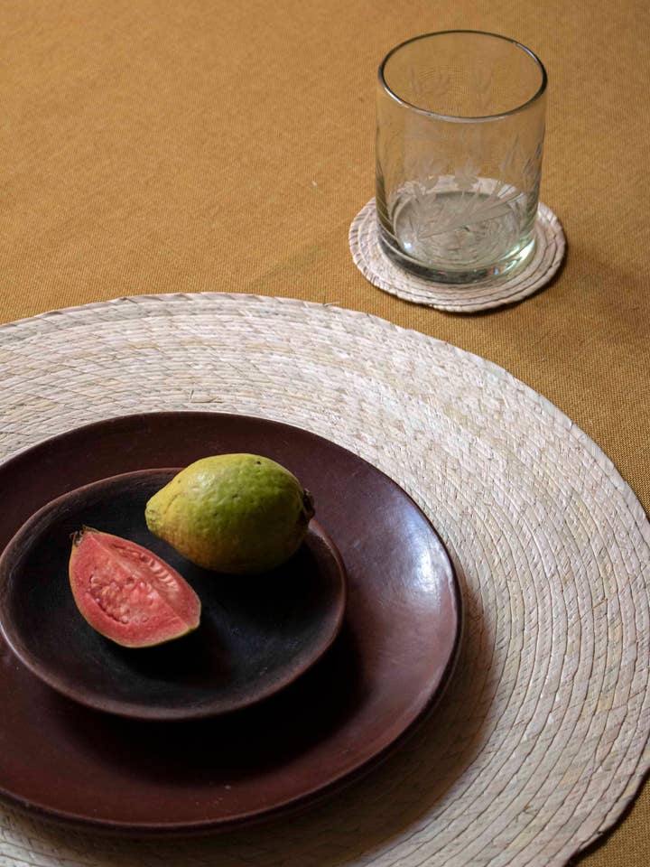 Posavasos Redondos Tejidos a Mano de Palma para venta al por mayor de P.I.Project America