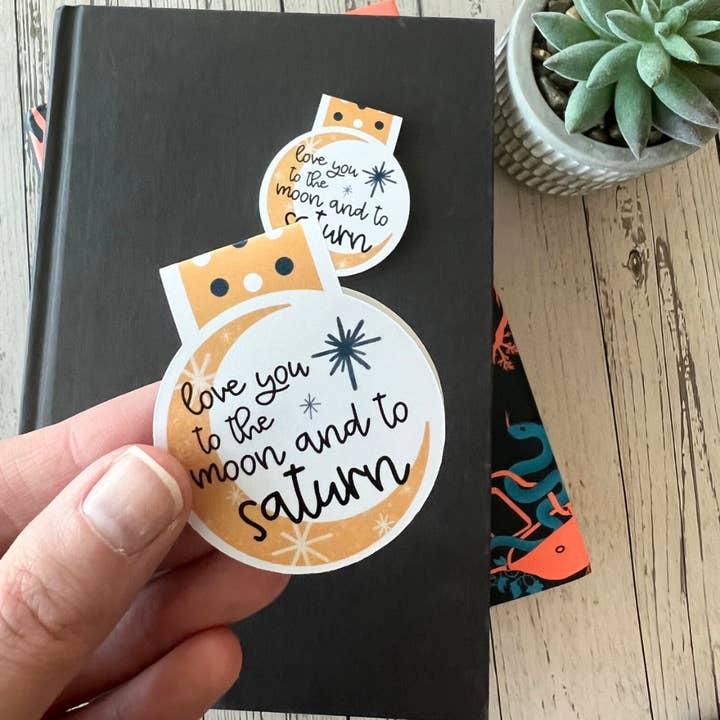 Mav & Molly Designs - Wholesale Bookmark - Love You To The Moon Magnetic Bookmark4
