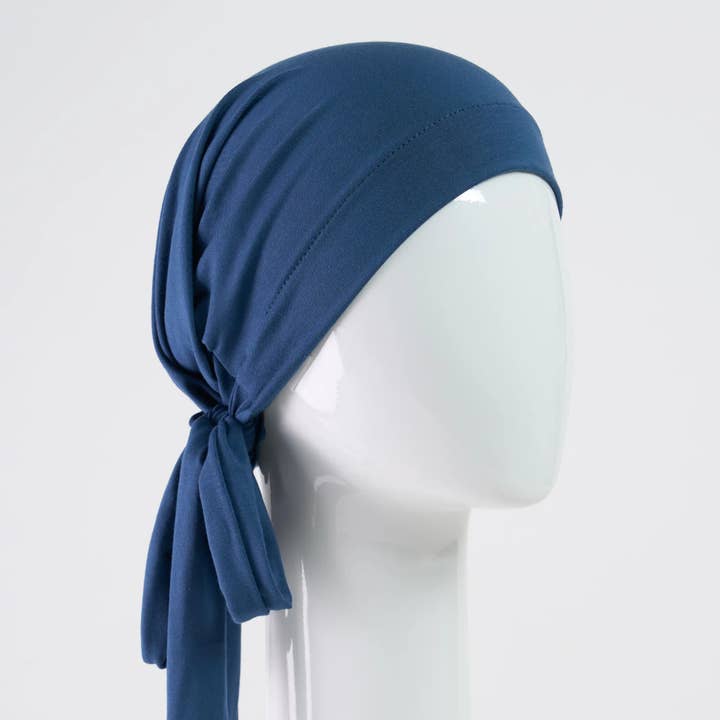 Women Bamboo Headscarf. Blue. One size. for wholesale by Sibelle