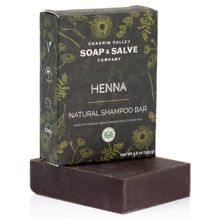 Schampotvål med henna för wholesale av Chagrin Valley Soap