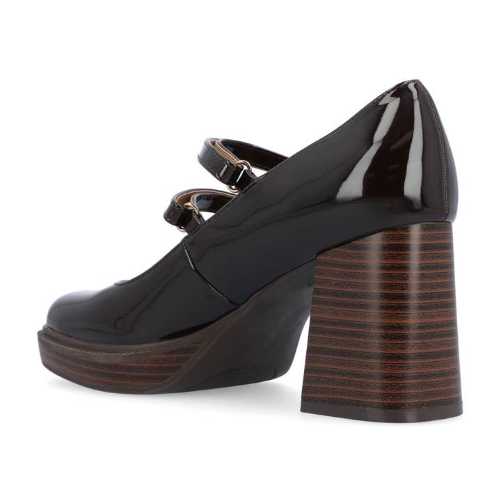 Journee - Wholesale Platform Heels - Women's - Shasta Mary Jane Pump Heels In Patent6
