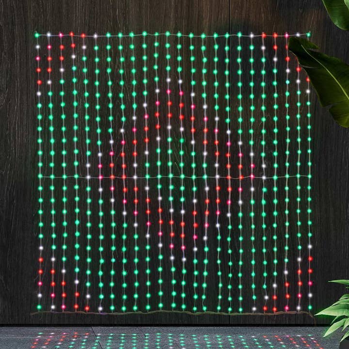 RGB Curtain 4'x4' for wholesale by Holiday Bright Lights