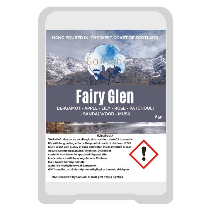 Fairy Glen Scented Wax Melt Clamshell for wholesale by Sankah