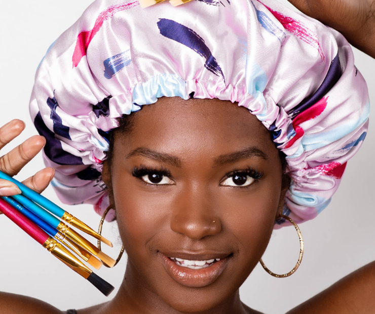 Glow by Daye - Wholesale Sleep Cap / Bonnet - Women's - G x D Adjustable Satin Bonnet217