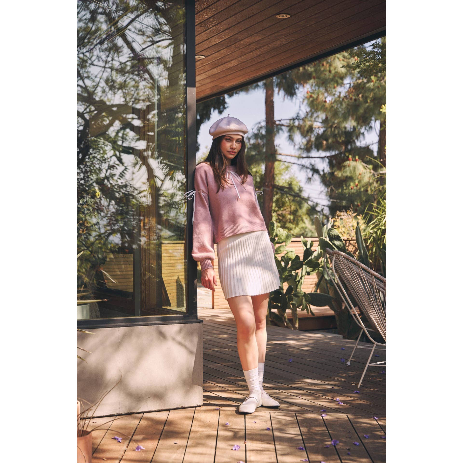 idem ditto - Wholesale Skirt - Women's - FLIRTY ESSENTIAL PLEATED SWEATER MINI SKIRT33