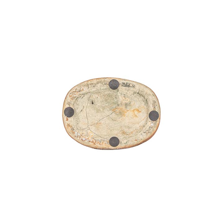 Foreside Home & Garden - Wholesale Vase - Emiliano Textured Glaze with Center Hole Ceramic Vase Rust4