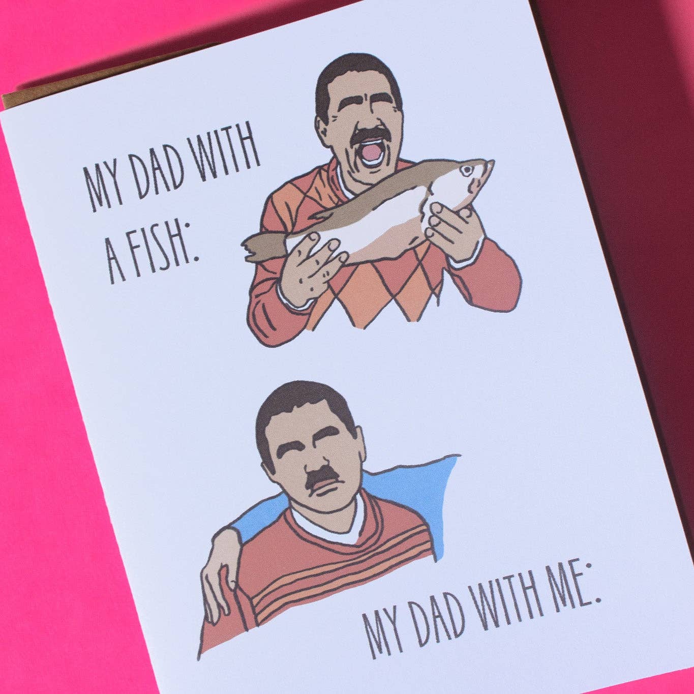 Doctor Scribble - Wholesale Father's Day Card - Funny Dad Birthday Card | Dad With a Fish Greeting Card5
