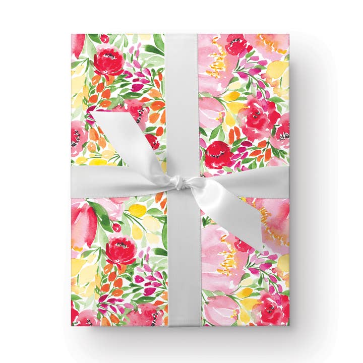 Ellen Walsh Designs - Wholesale Flat wrap - Summer Florals Gift Wrap0