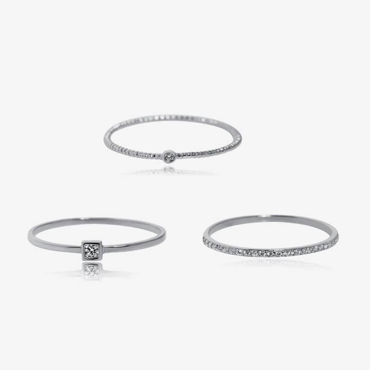 Trio stapelbart ringset för wholesale av Meissa Jewelry