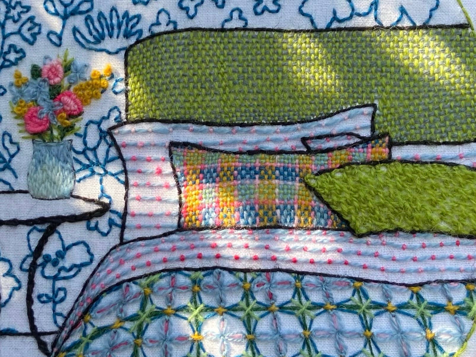 Cream Tea and Lace - Wholesale Embroidery/Cross Stitch Supplies - embroidery kit midsummer, interior design modern hoop art12