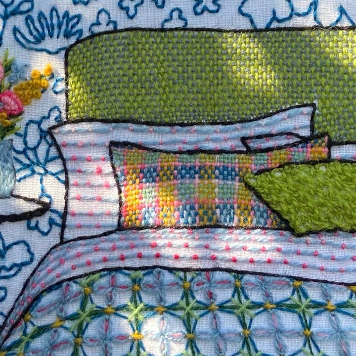 Cream Tea and Lace - Wholesale Embroidery/Cross Stitch Supplies - embroidery kit midsummer, interior design modern hoop art12