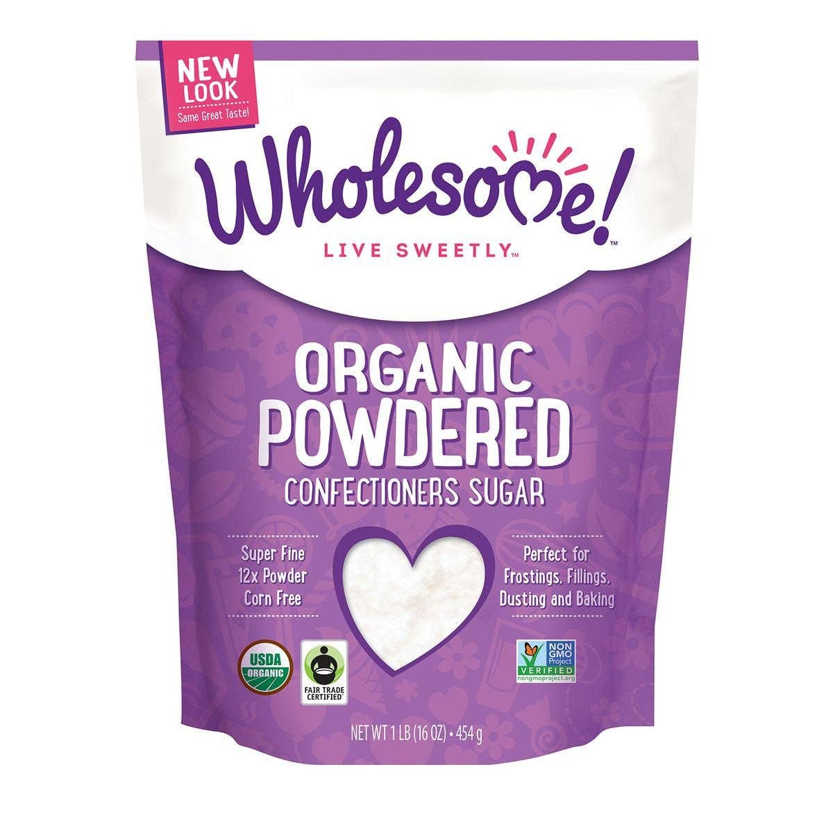 KeHE Distributors, LLC - Vente Sirops aromatisés - Sucre en poudre biologique Wholesome Sweeteners, 16 oz (lot de 6)0