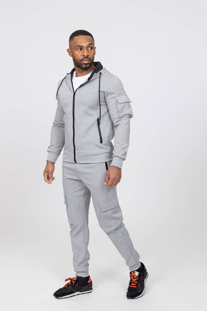 Zayne Paris - Wholesale Tracksuit - Men's - Jogging set with hooded jacket E699-20