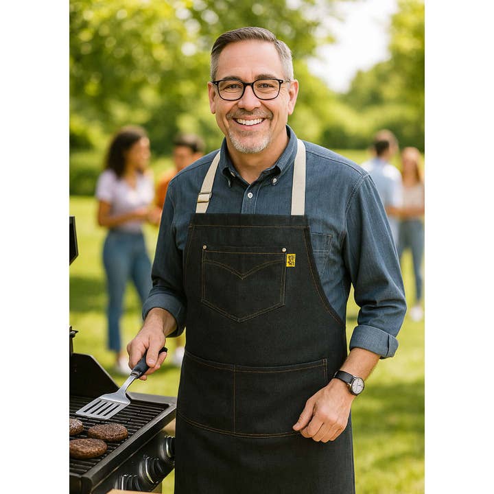 Lucky Jack – wholesale Apron – Workman's Apron, Denim (6 pk.) – Lifestyle2