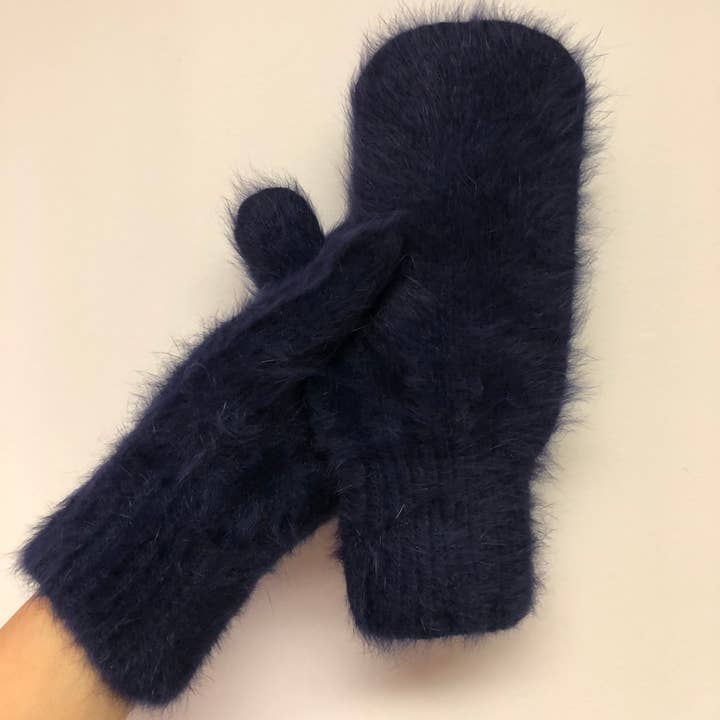 Billy Bamboo - Wholesale Mittens - Women's - FLUFFY ANGORA MITTENS - neutral11