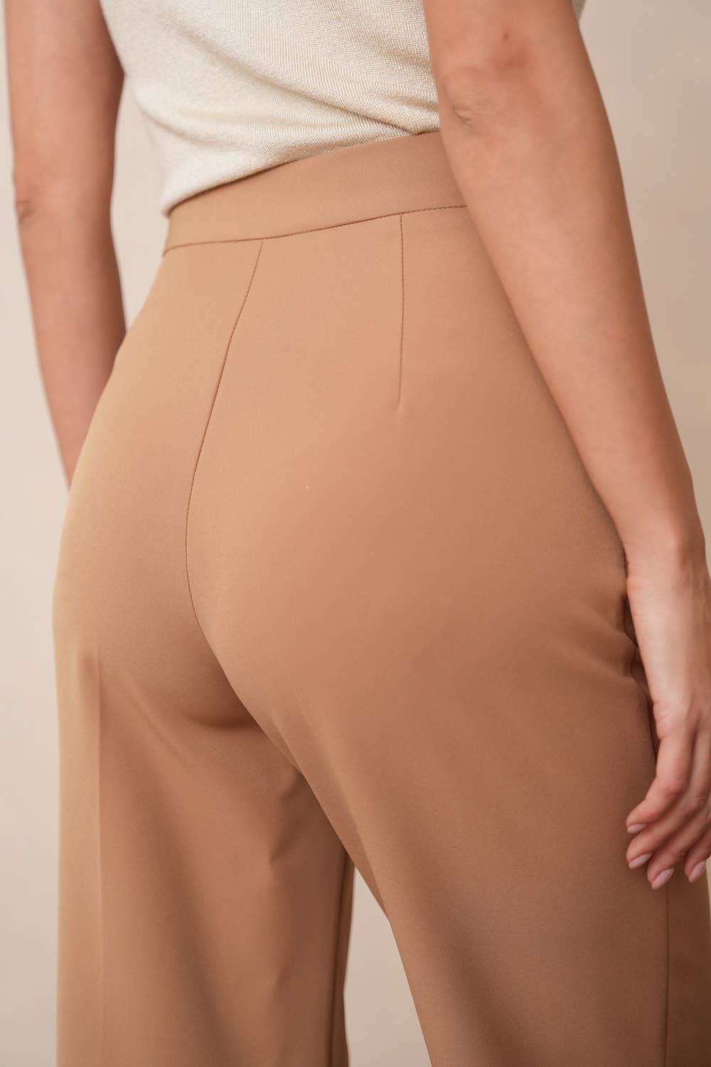 Attentif Paris - Vente Pantalon – femme - [Timeless] Pantalon unie coupe droite35