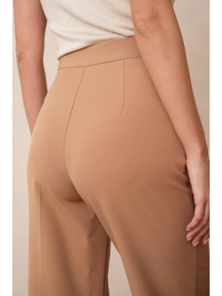 Attentif Paris – wholesale Byxor - Dam – Solid raka byxor med hög midja35