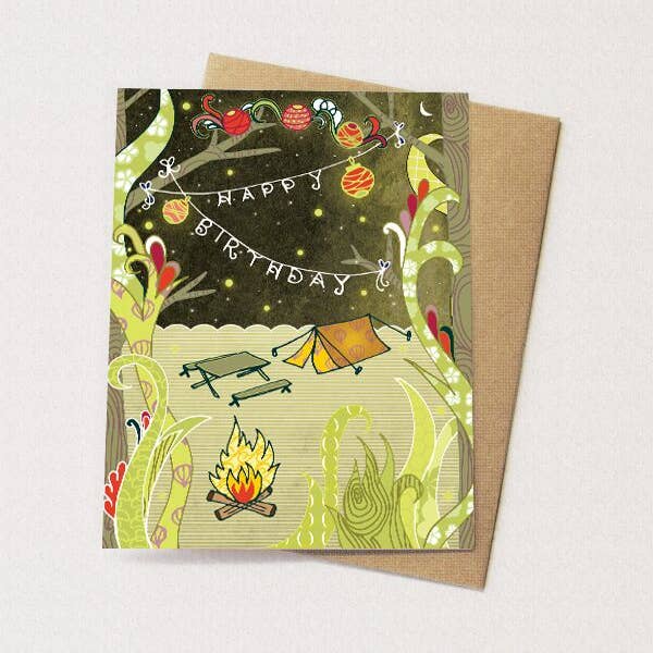 Cynla - Wholesale Birthday Card - Camping Birthday Card1