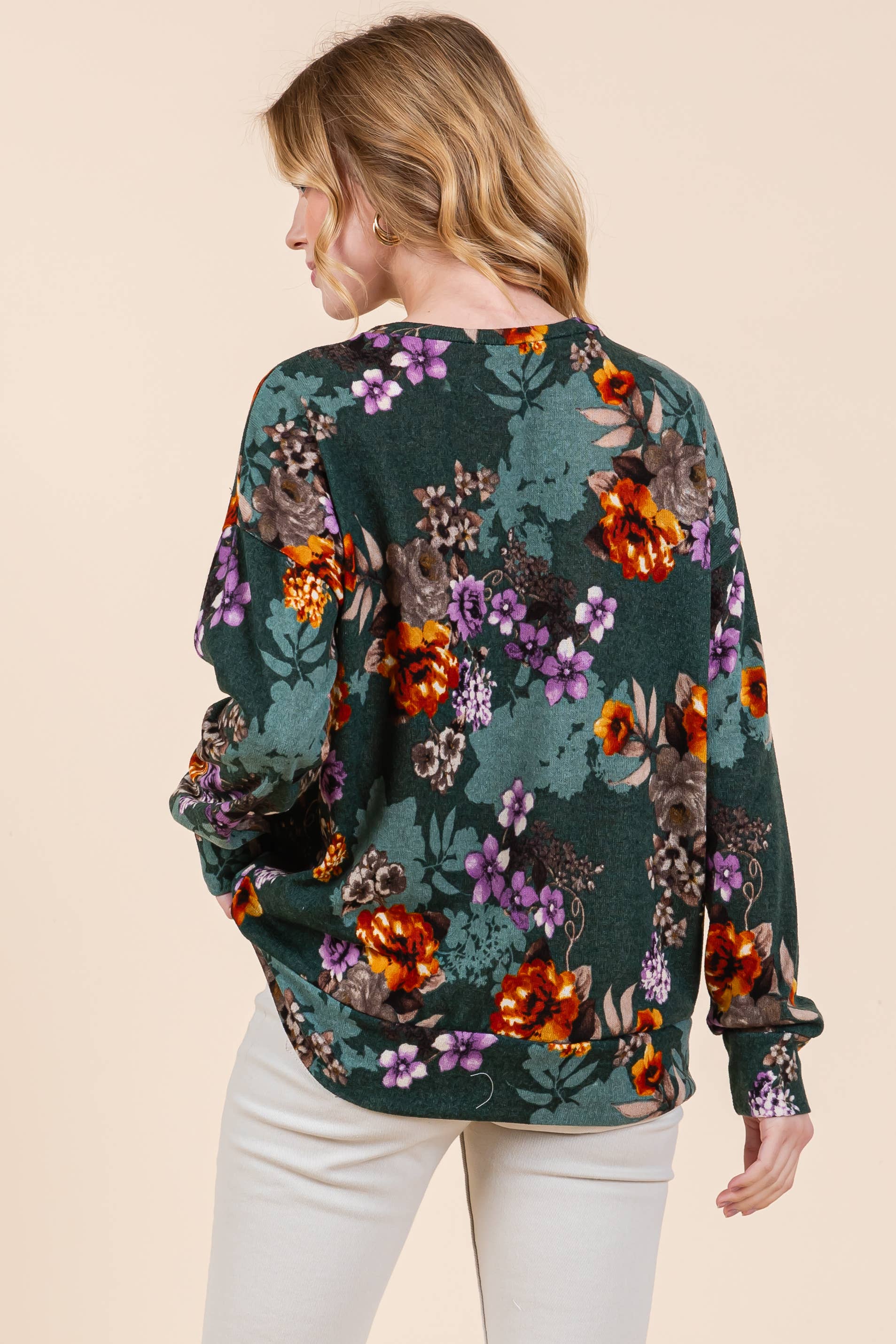 BOMBOM - Wholesale Knit Top - Women's - TL1941 FLORAL KNIT TOP3