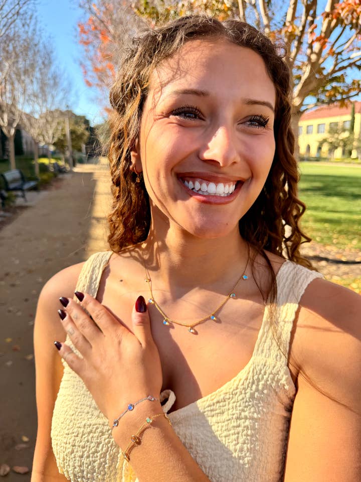 ACJ - Mehrstein-Halskette (5 mm) für den Großhandel von LeightWorks