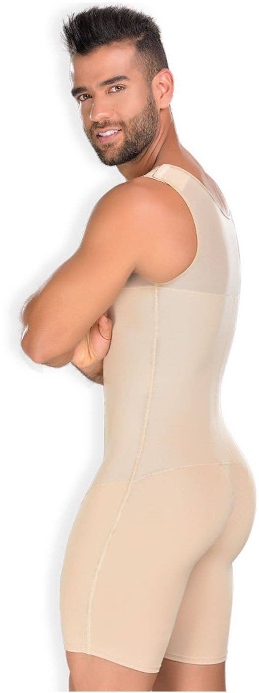 Beige Fajas MYD 0061 Slimming Body Shaper for Men / Powernet for wholesale on Faire1