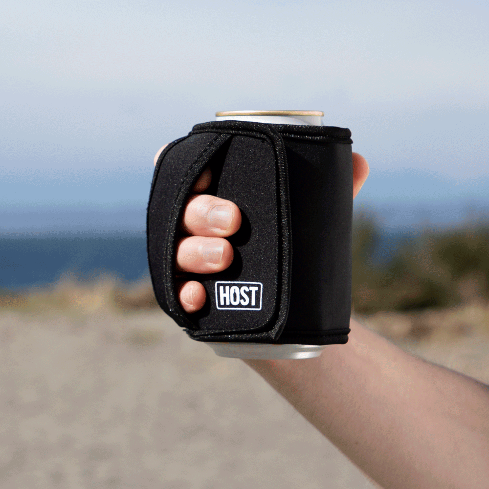 HOST - Wholesale Drink Huggers & Koozies - Insta Chill Sleeve with Cooling Gel Standard Cans in Black2