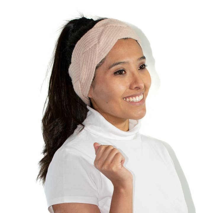 Geflochtenes Stirnband aus Alpaka für den Großhandel von L.A.M Bolivia